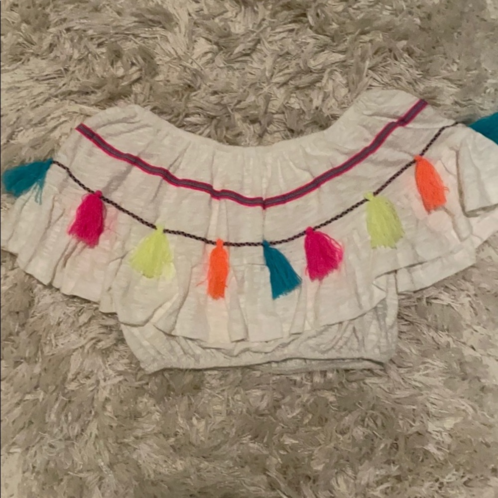 Off the shoulder crop top